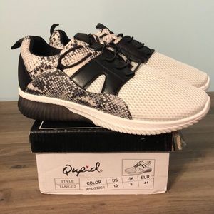 Qupid Tank Snakeskin Sneakers